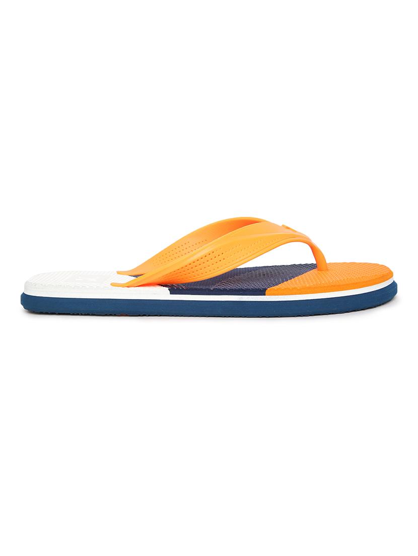 orange pvc slip on flip flops - 18247087 -  Standard Image - 1