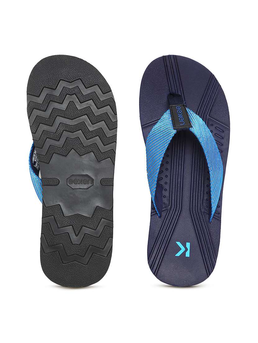 navy pvc slip on flip flops - 18247142 -  Standard Image - 4