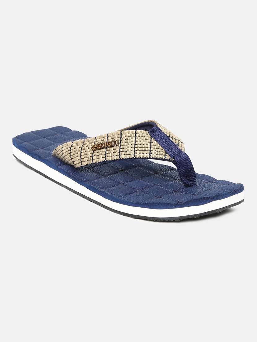 navy pvc slip on flip flops - 18247143 -  Standard Image - 1