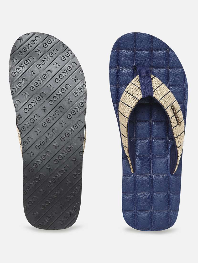 navy pvc slip on flip flops - 18247143 - Standard Image - 4