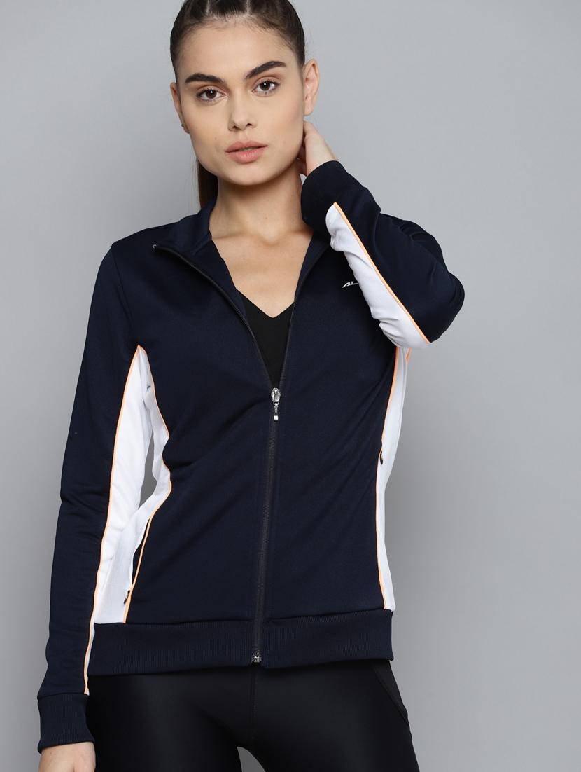 long sleeved color block regular jacket - 18247786 -  Zoom Image - 0
