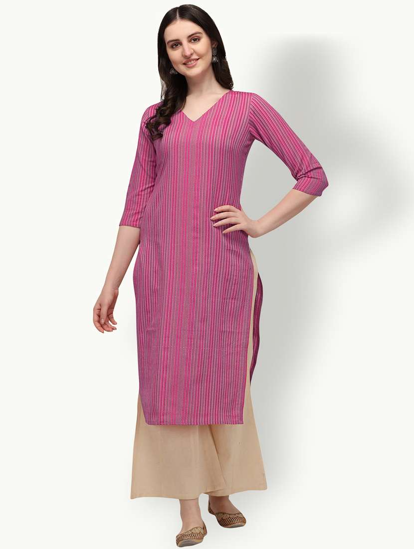 Women's Straight Kurta - 18247794 -  Standard Image - 1