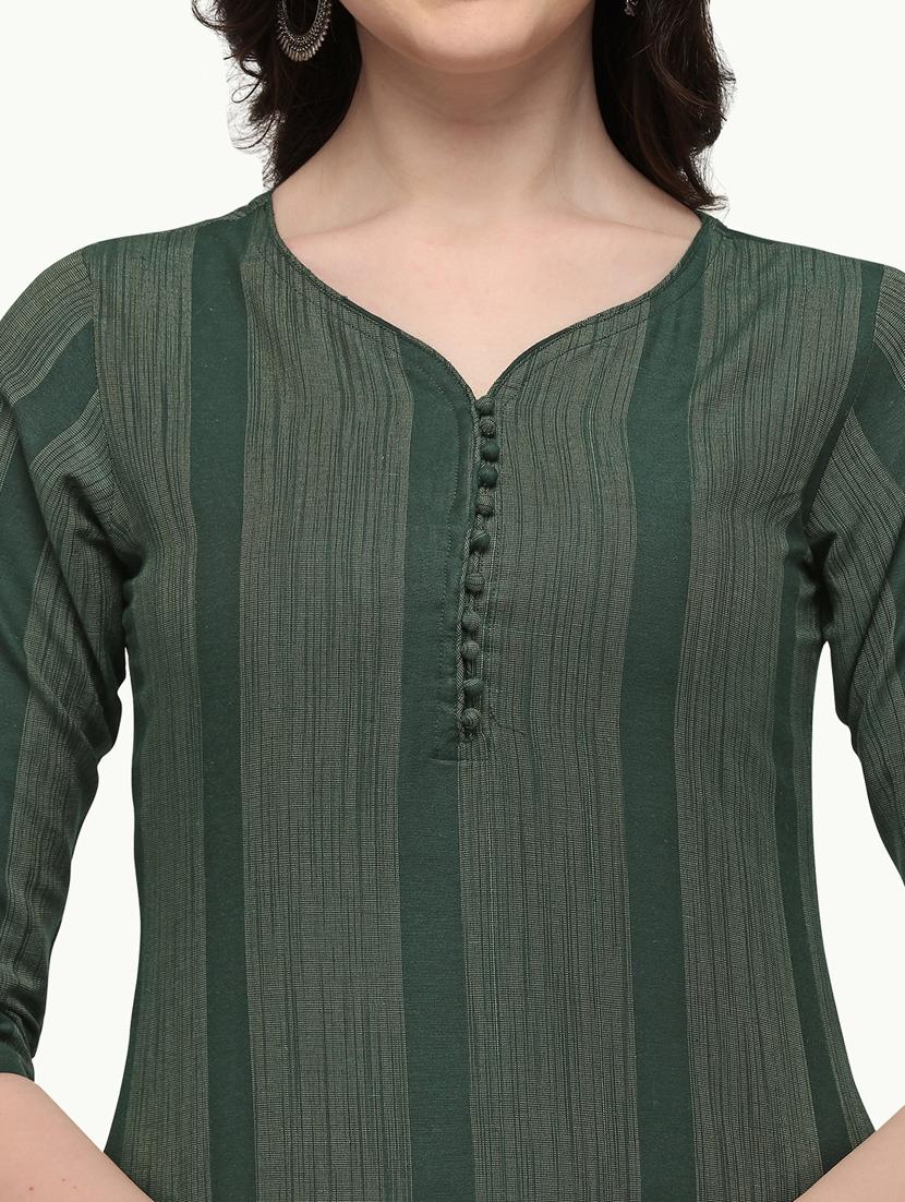 green striped straight kurta - 18247805 - Standard Image - 4