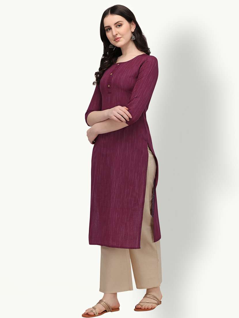 women's straight kurta - 18247816 -  Standard Image - 1