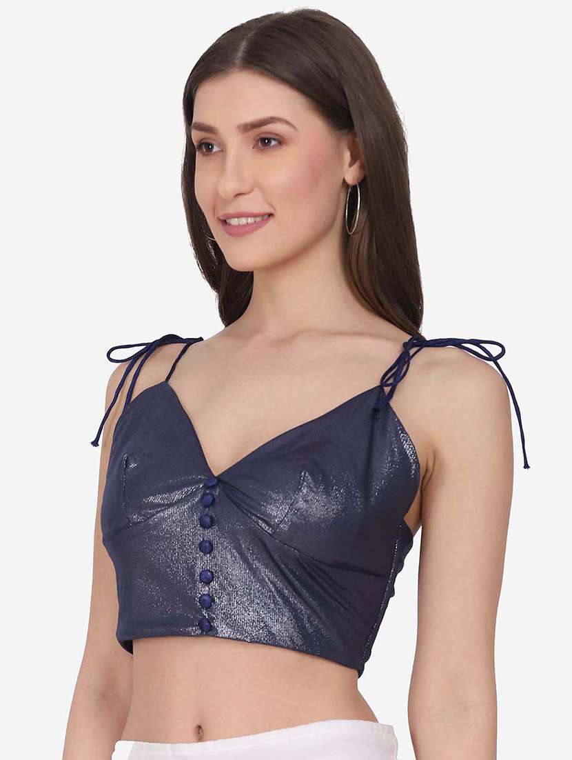 tie knot detail bralette bra - 18247923 -  Standard Image - 1