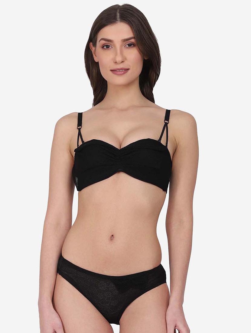 black lace bras and panty set - 18247930 - Zoom Image - 0