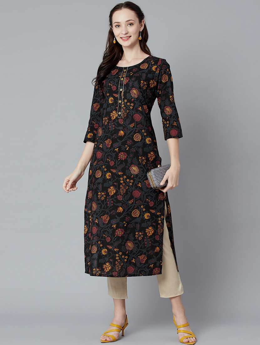 women's straight kurta - 18248283 -  Zoom Image - 0
