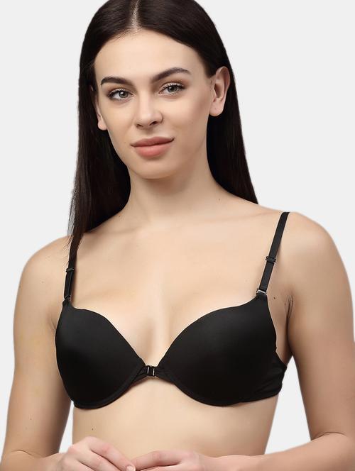 black solid push up bra - 18248384 - Standard Image - 0