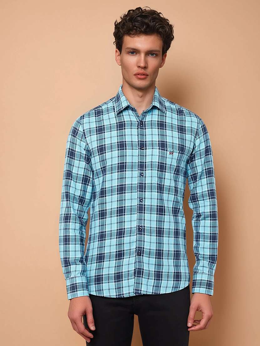 mens checks casual shirt