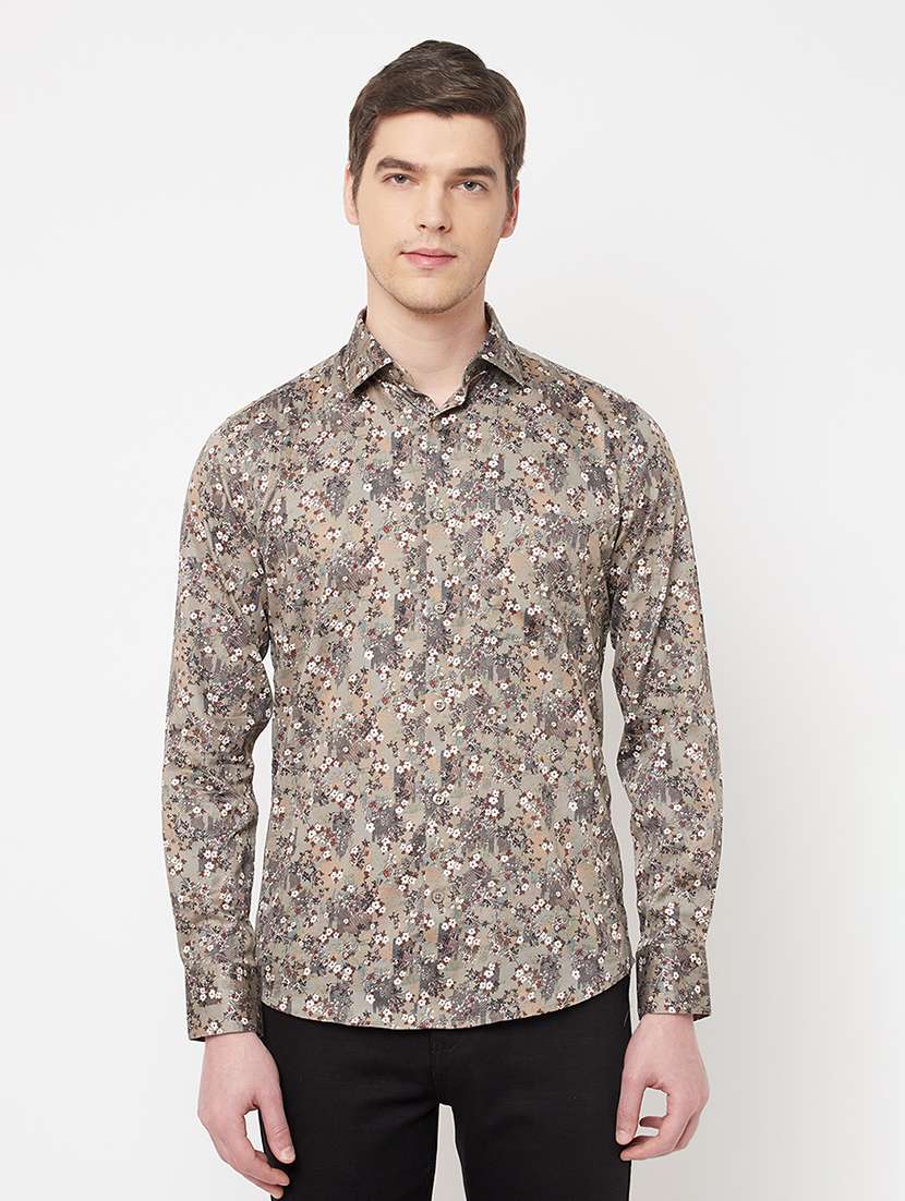 mens florals casual shirt