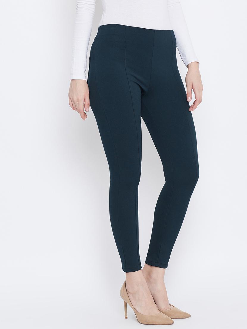 solid mid rise ankle length jegging - 18248824 - Standard Image - 1