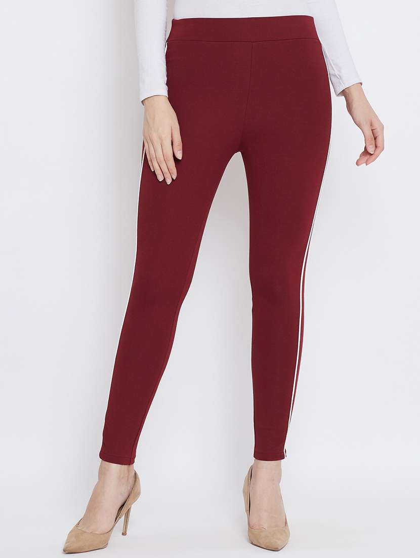 solid mid rise ankle length jegging - 18248828 - Zoom Image - 0