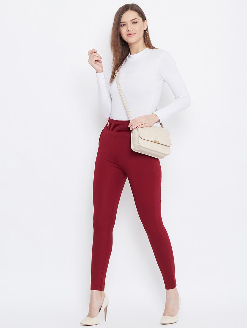 solid mid rise ankle length jegging - 18248830 -  Standard Image - 4