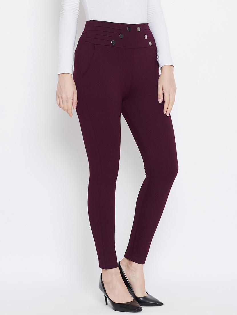 solid mid rise ankle length jegging - 18248836 - Standard Image - 1
