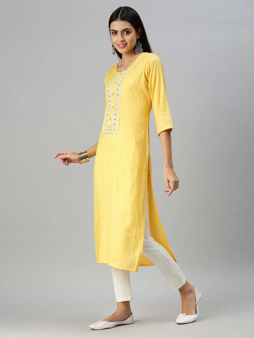 women's straight kurta - 18249157 -  Standard Image - 1