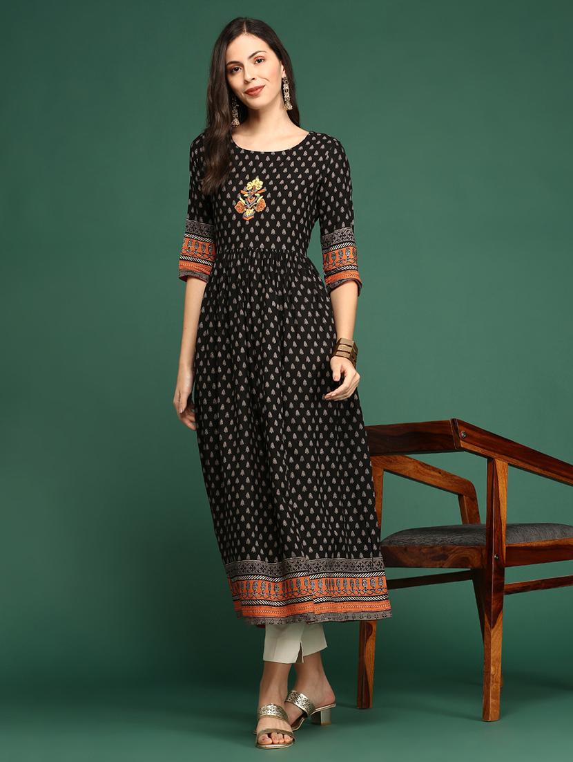 women's flared kurta - 18249164 - Standard Image - 1