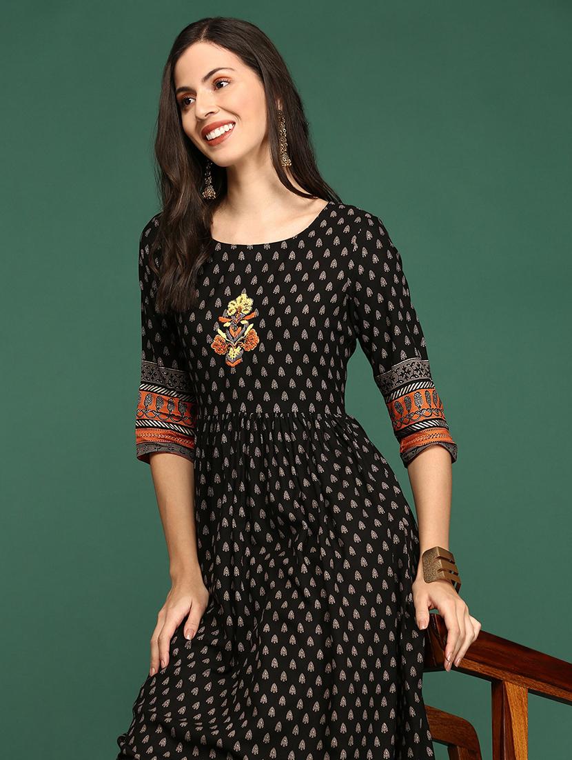 women's flared kurta - 18249164 - Standard Image - 4