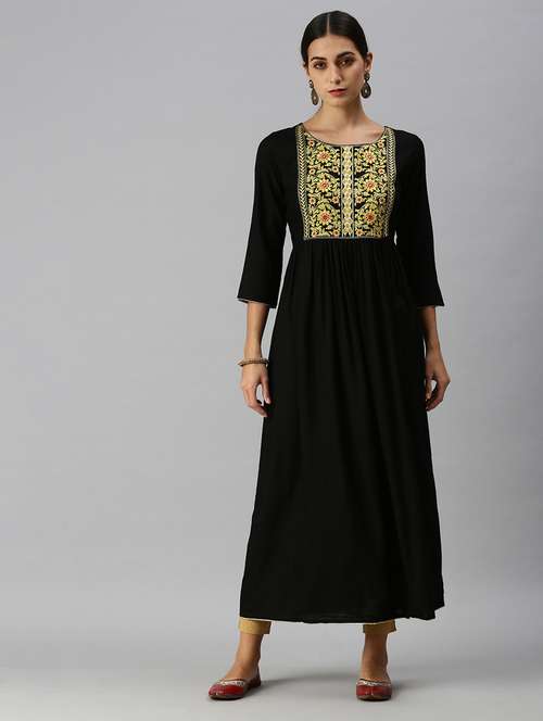women's flared kurta - 18249171 - Standard Image - 0