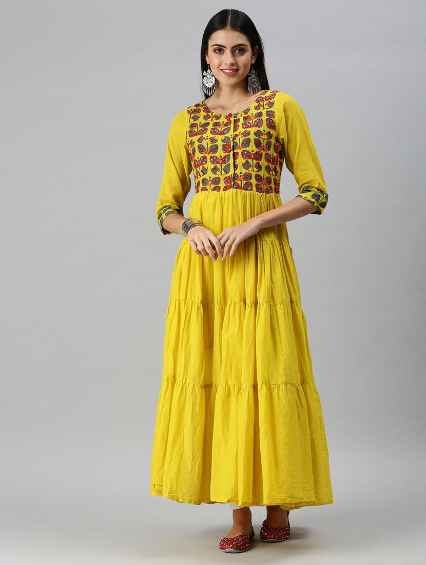 women's tiered kurta - 18249196 - Zoom Image - 0