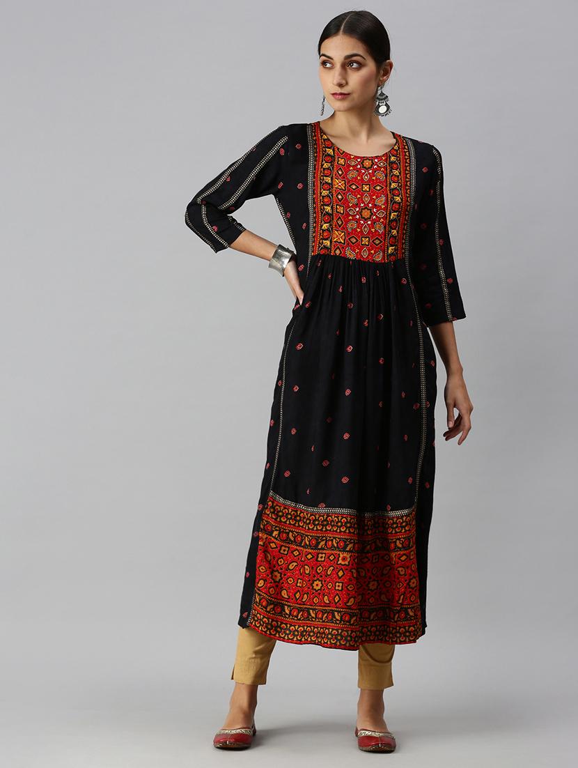 women's straight kurta - 18249206 -  Zoom Image - 0
