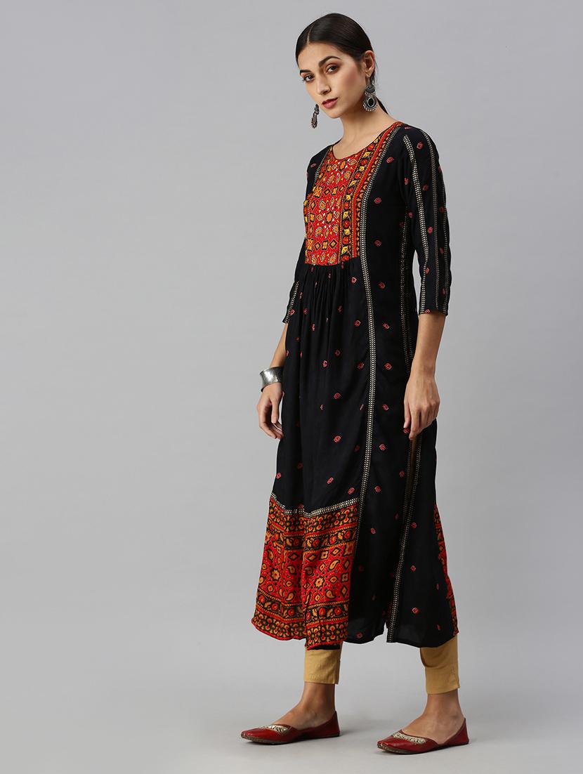 women's straight kurta - 18249206 -  Standard Image - 1