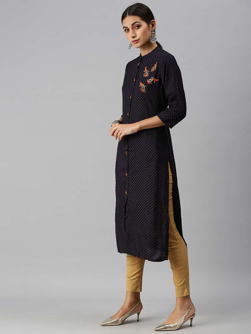 women's straight kurta - 18249226 -  Standard Image - 1