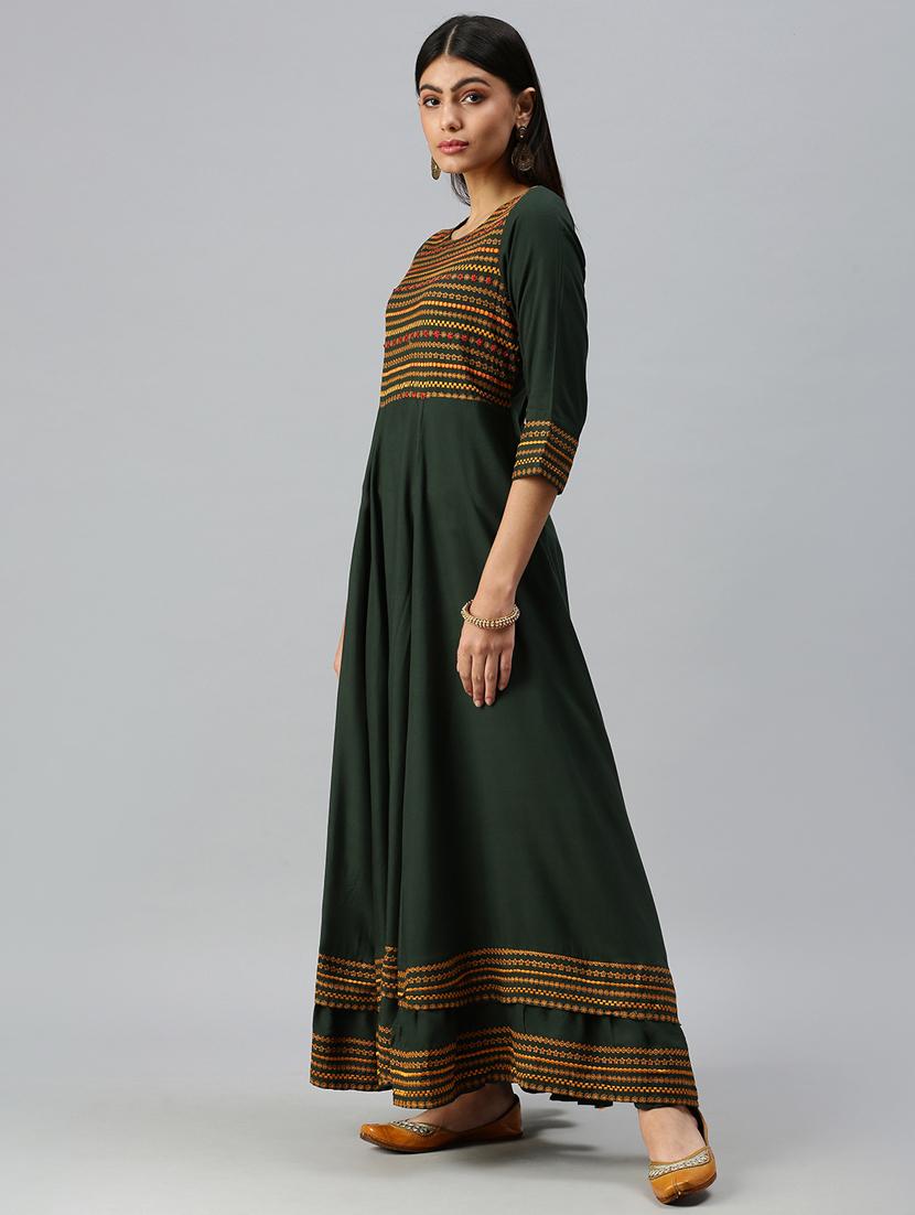 women's flared kurta - 18249230 - Standard Image - 1