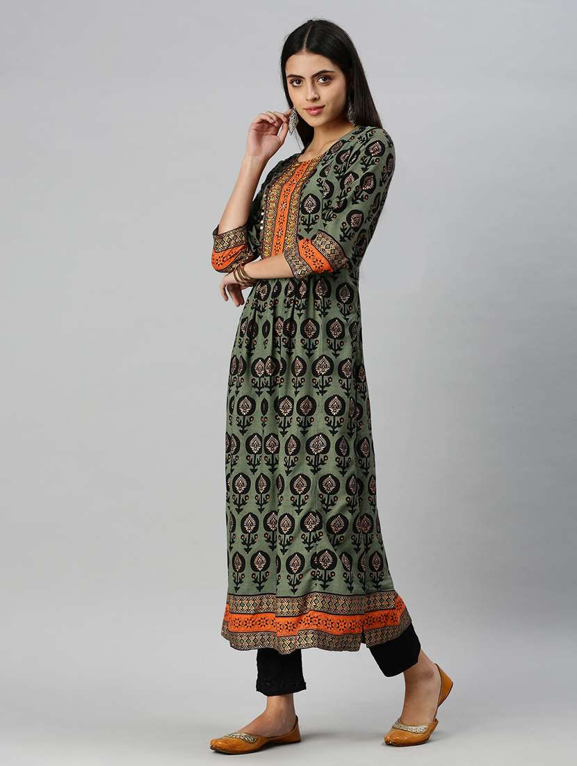 women's straight kurta - 18249237 -  Standard Image - 1