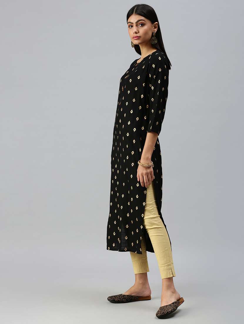 women's straight kurta - 18249238 -  Standard Image - 1