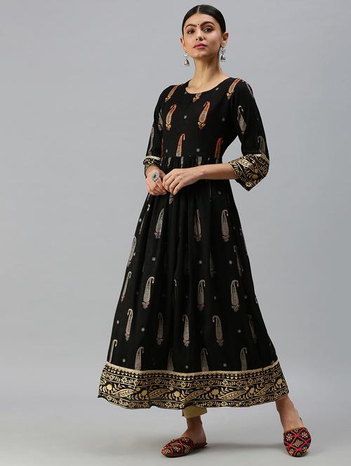 women's flared kurta - 18249256 - Standard Image - 0