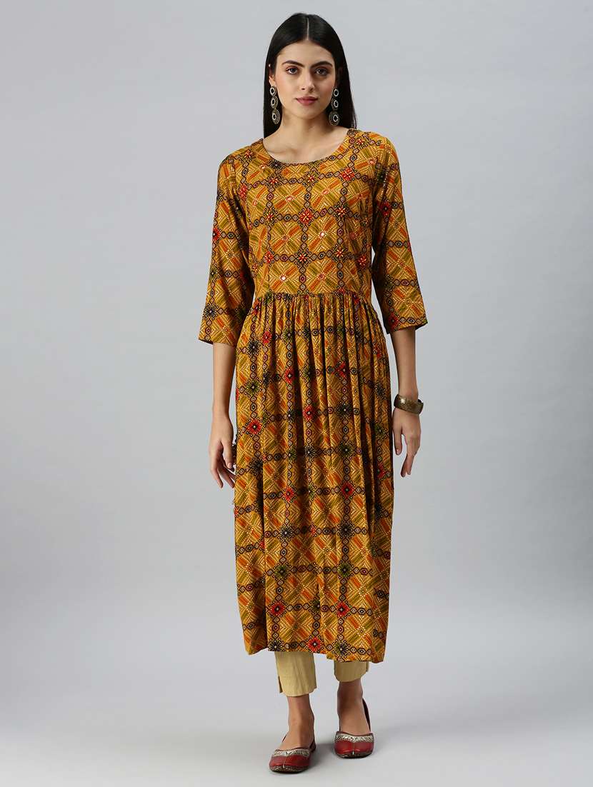 women's flared kurta