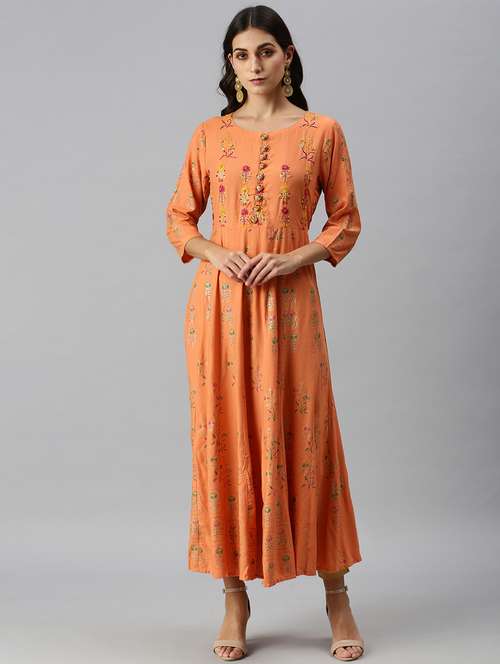 women's flared kurta - 18249297 -  Standard Image - 0
