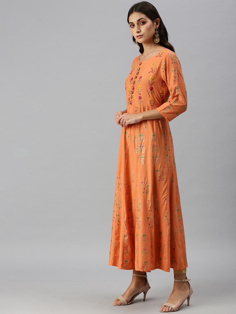 women's flared kurta - 18249297 -  Standard Image - 1