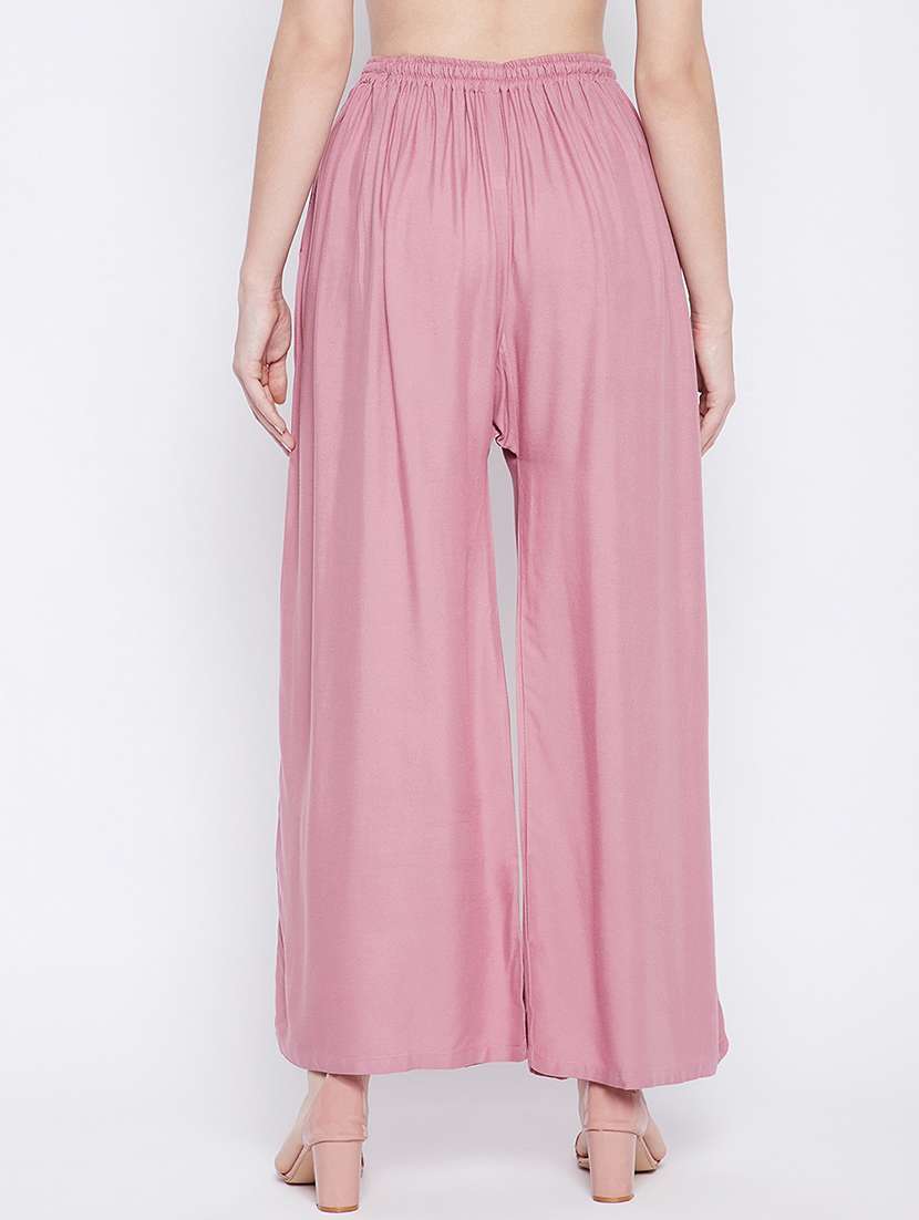 mid rise solid palazzo - 18249317 -  Standard Image - 1