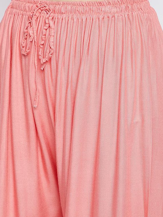 mid rise solid palazzo - 18249326 - Standard Image - 4