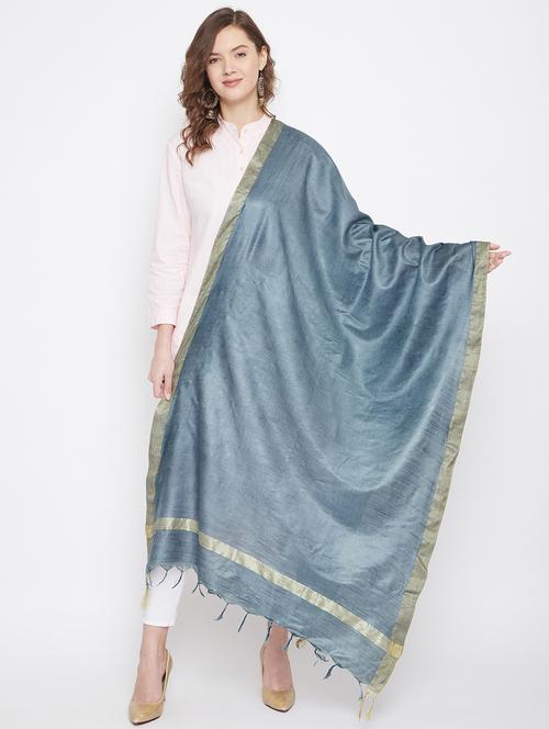 plain woven dupatta - 18249444 -  Standard Image - 0