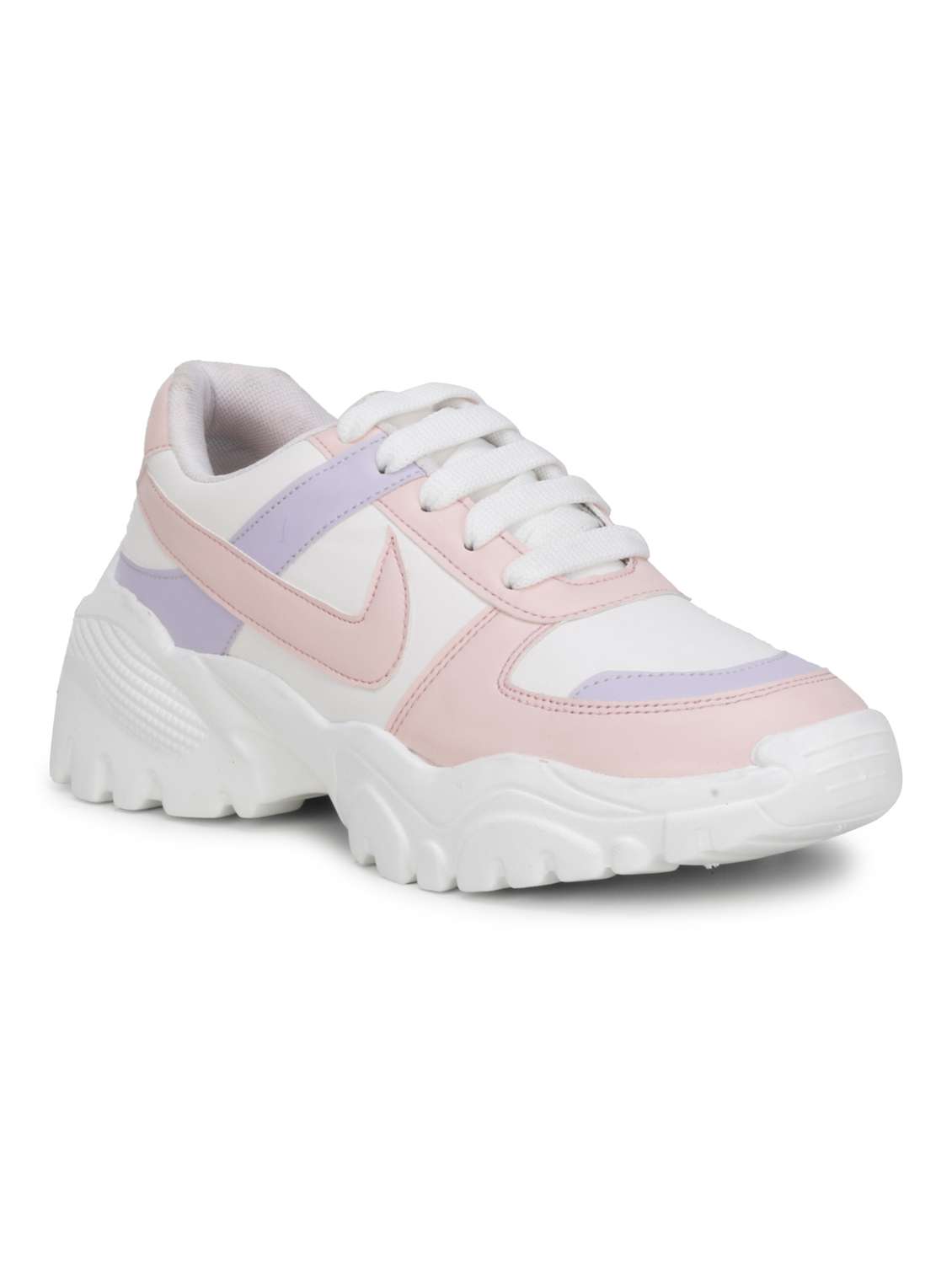 pink patent leather laceup sneakers