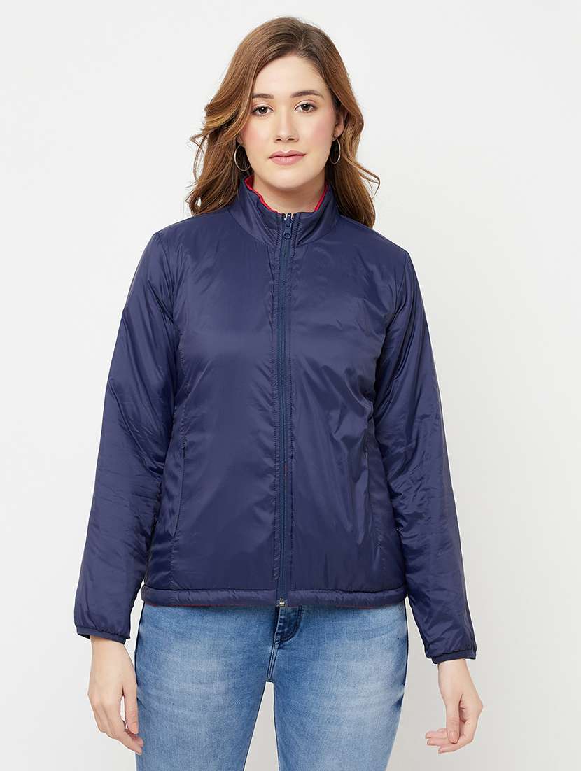 mandarin neck reversible jacket - 18249956 -  Standard Image - 1