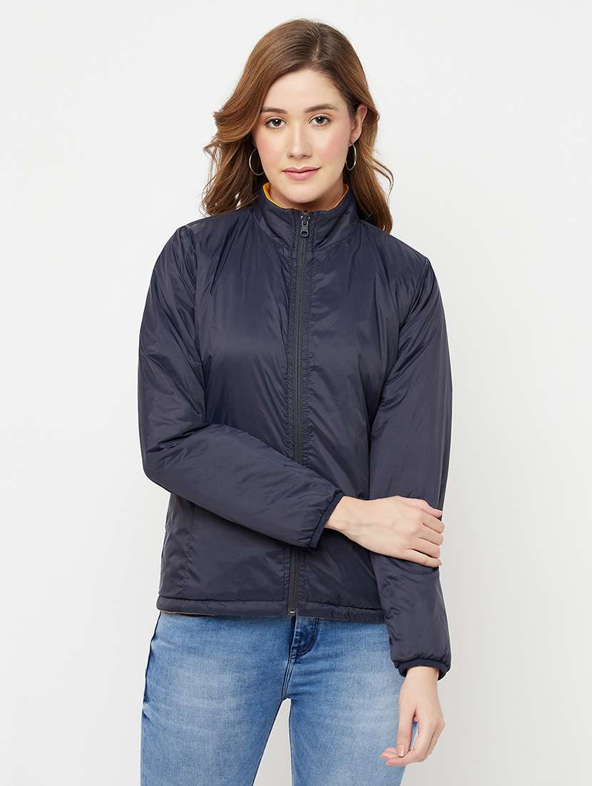 mandarin neck reversible jacket - 18249957 -  Standard Image - 1