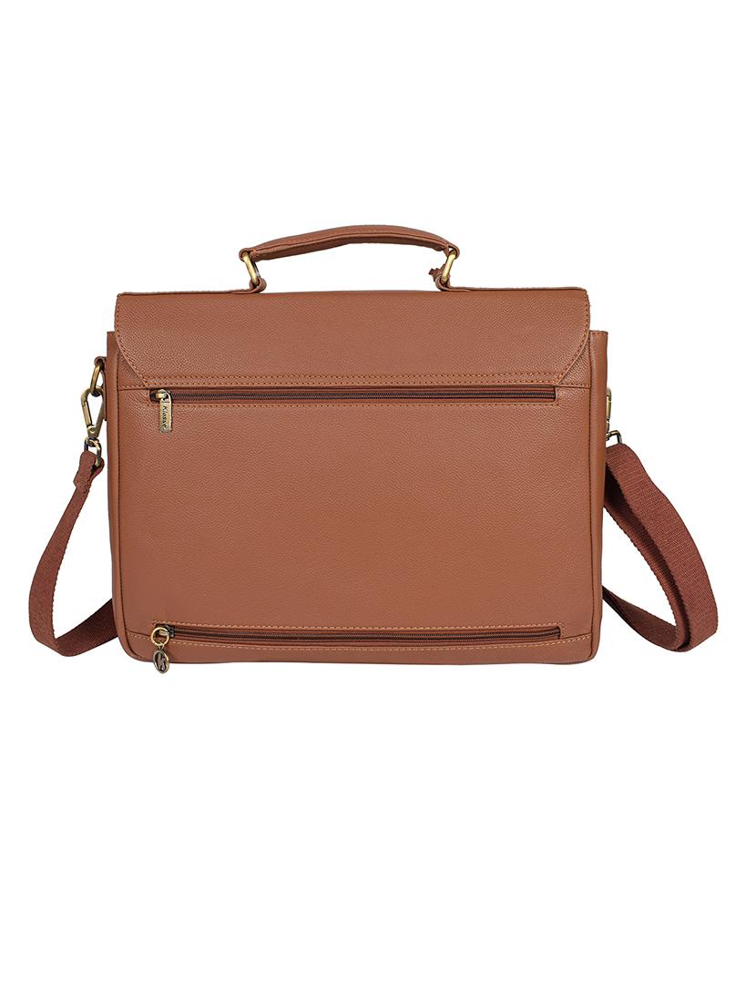 tan leather laptop bag - 18250092 - Standard Image - 1