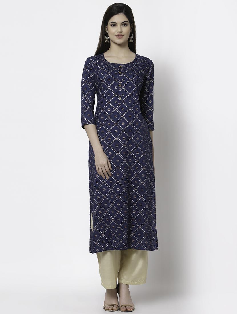 women's straight kurta - 18250190 - Zoom Image - 0