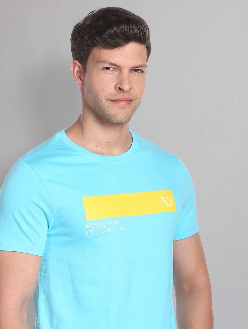 blue printed t-shirt - 18250323 - Standard Image - 4