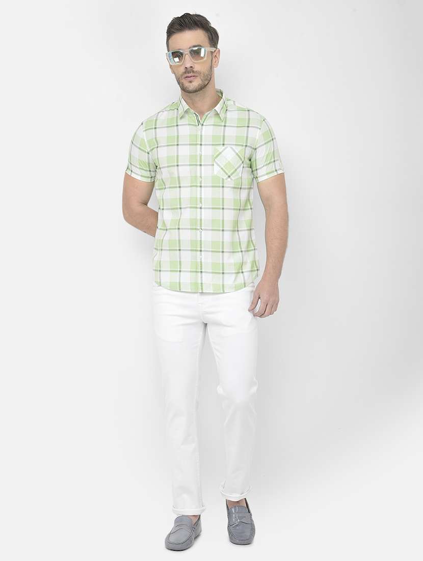 mens checks casual shirt - 18250613 - Standard Image - 4