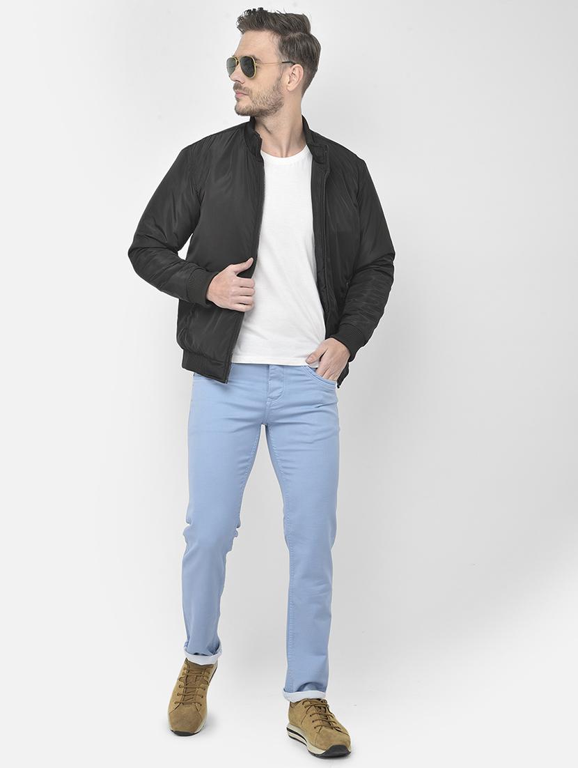 charcoal solid bomber jacket - 18250616 - Standard Image - 4