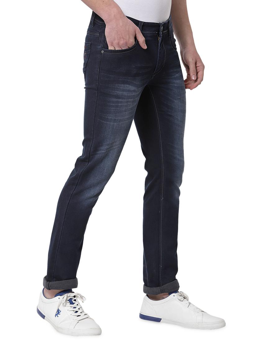 dark-blue light-washed denim jean - 18250620 - Standard Image - 1