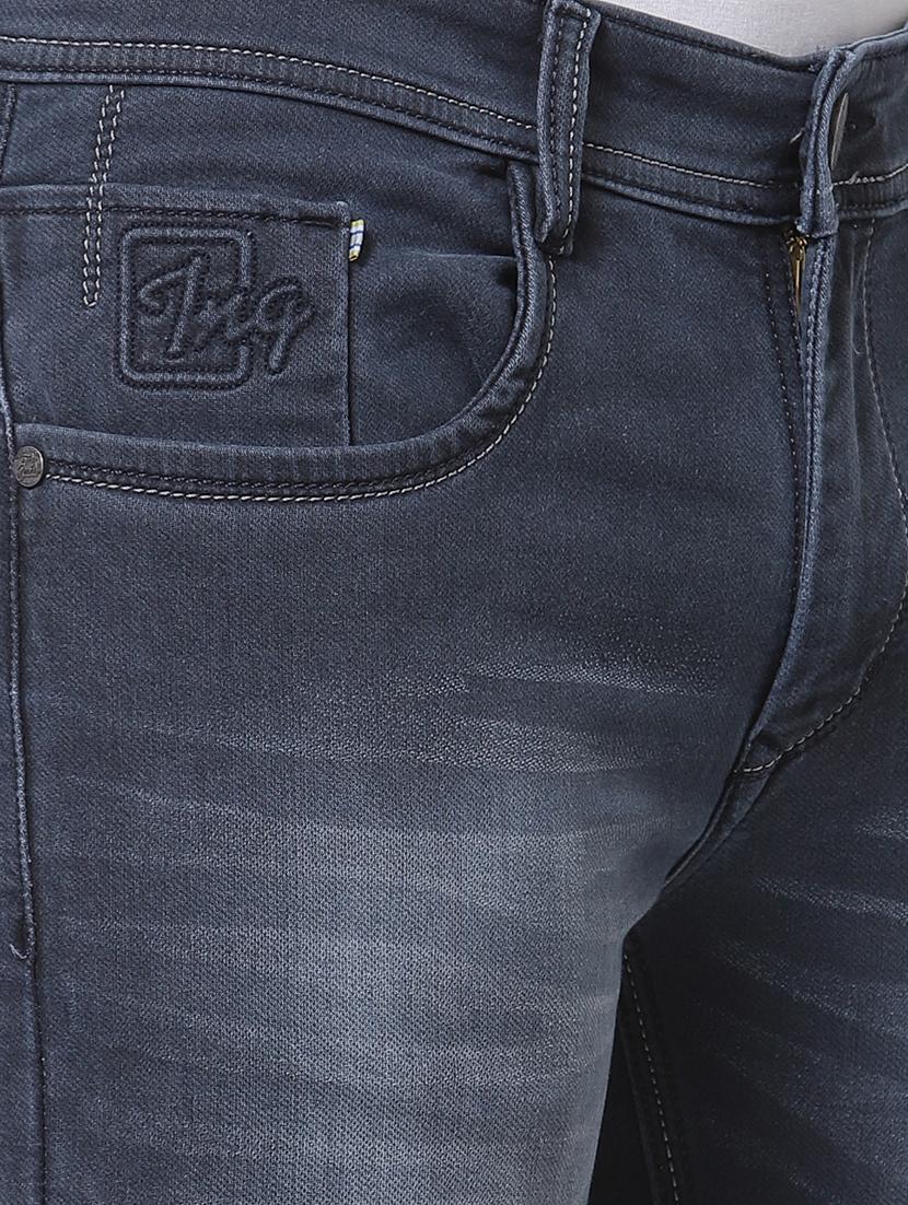 dark-blue light-washed denim jean - 18250621 - Standard Image - 4