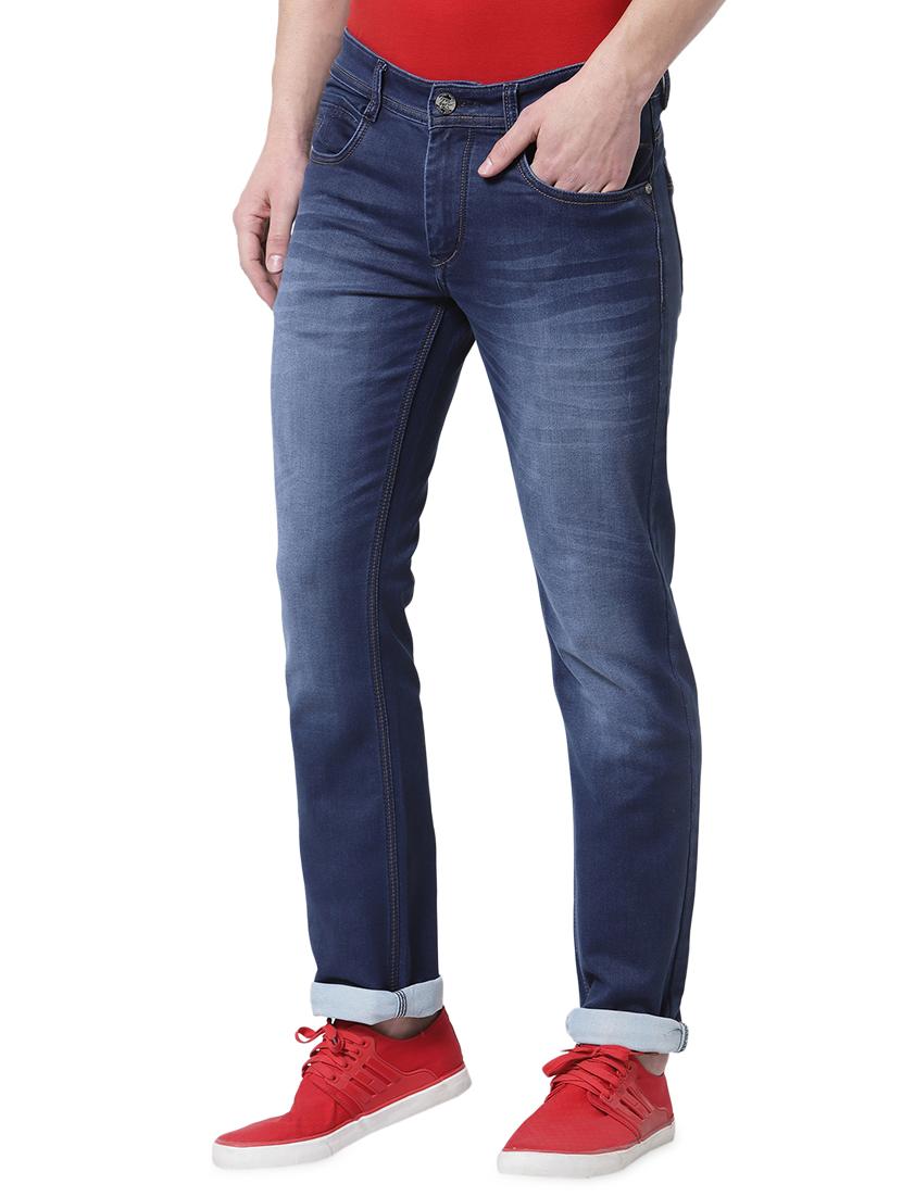 navy-blue light-washed denim jean - 18250622 - Standard Image - 1