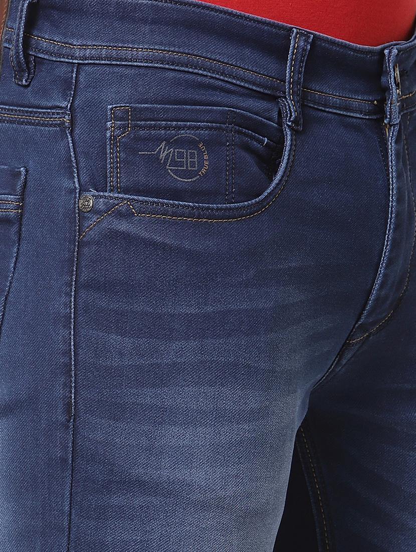 navy-blue light-washed denim jean - 18250622 - Standard Image - 4