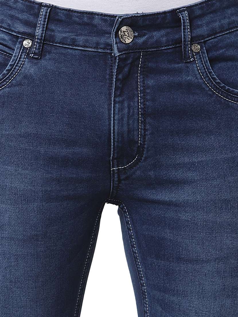 navy-blue light-washed denim jean - 18250632 -  Standard Image - 4