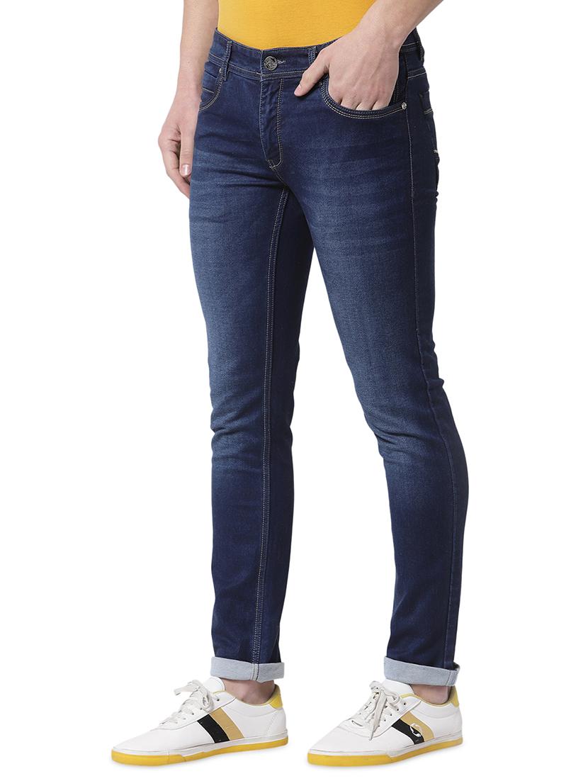 navy-blue light-washed denim jean - 18250636 -  Standard Image - 1
